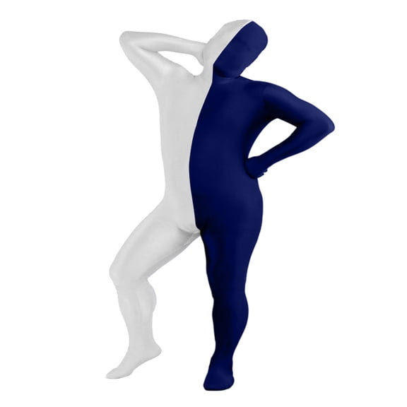 Spandex Full Body Zentai Unitard, Men's and Women's Halloween Cosplay Costume Jumpsuit, Stretchy One-Piece Bodysuit, Beige XL
