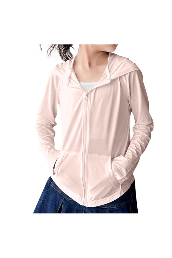 Spandex Jackets for Children Boy Girl Winter Fall Long Sleeve Casual Going Out Sun Protection Hooded Basic Jacket Hoods Coat Kid Zip Up 2026 Clothing Y2K 4 Years