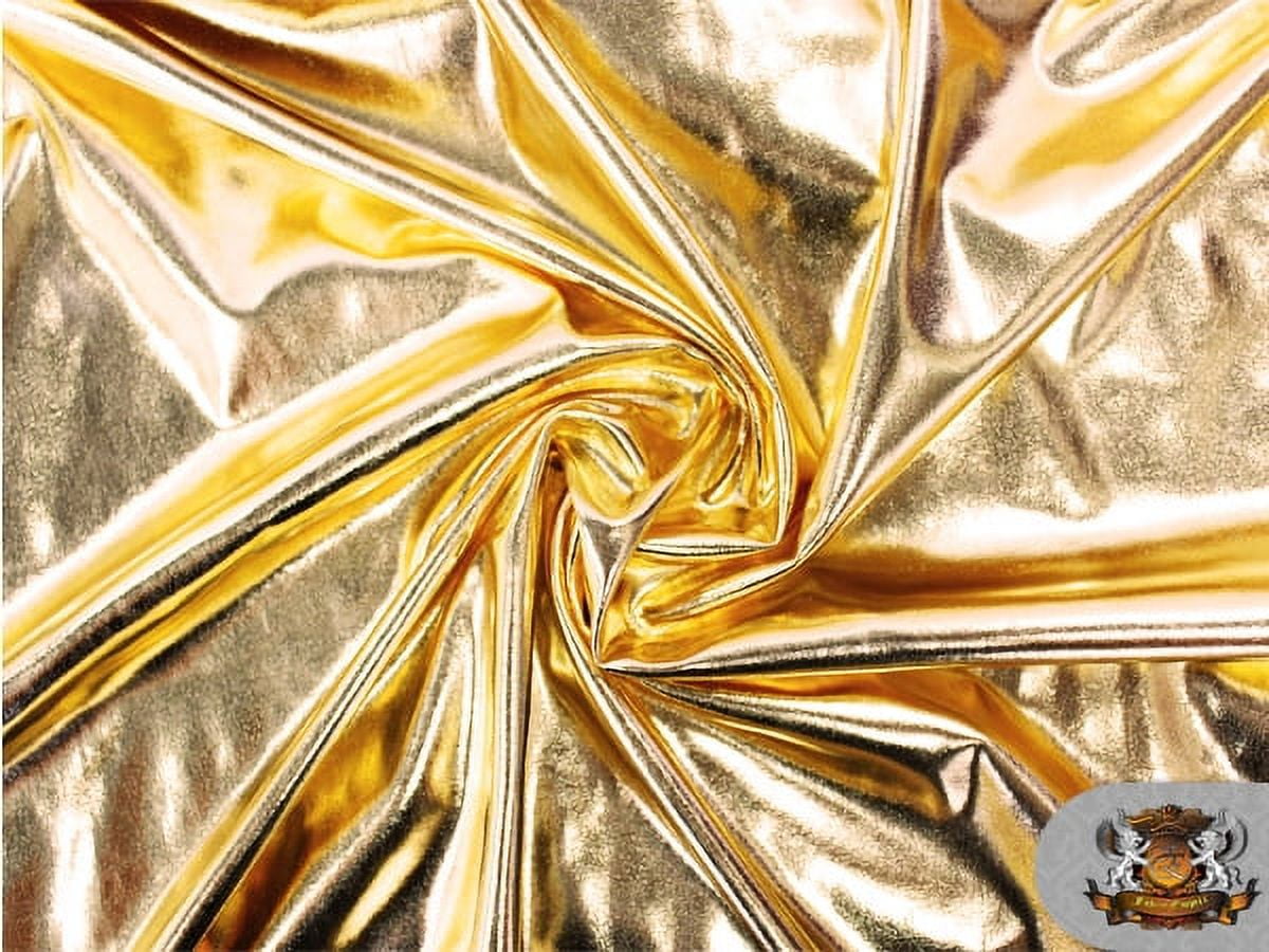 Spandex Metallic GOLD Fabric / 60" Wide / Sold by the Yard