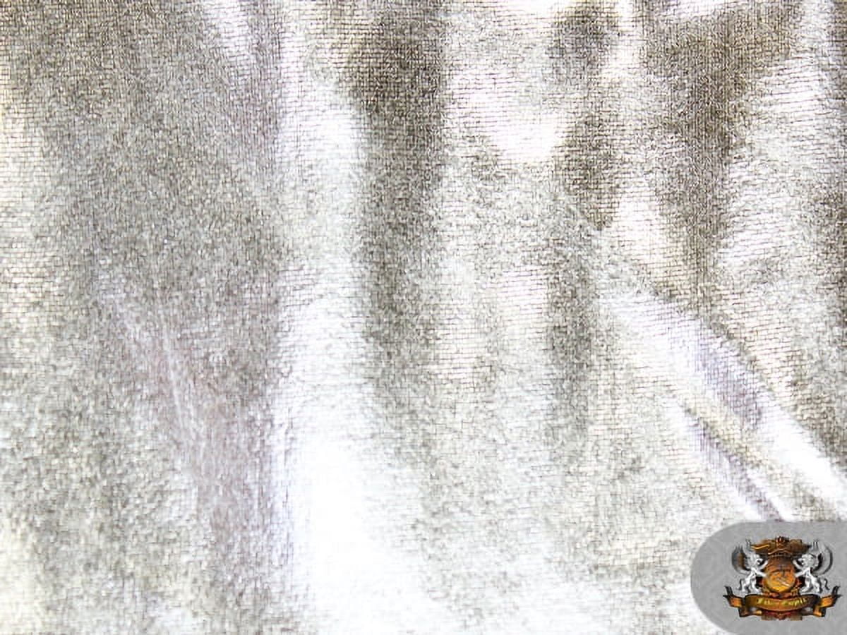 Spandex Metallic SILVER Fabric / 60" Wide / Sold by the yard
