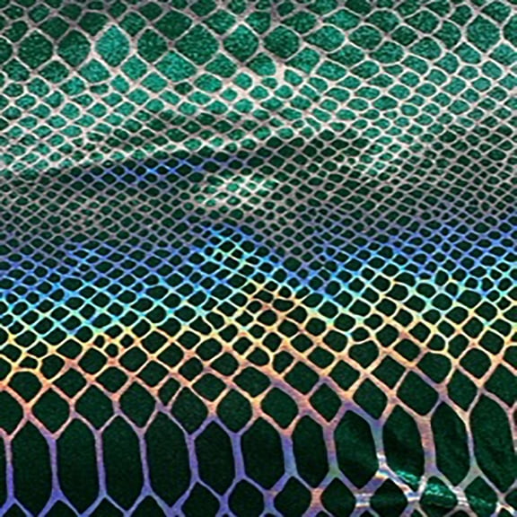 Spandex Palace Holographic Nylon Spandex 4-Way Stretch Fabric, By the Bolt