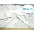 thumbnail image 1 of Spandex Polyester White Fabric | 10 Yards Continuous | 4-Way Stretch | 60" Wide, 1 of 2