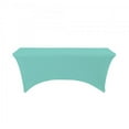 thumbnail image 1 of Spandex Rectangle Table Covers 6ft - Aqua, 1 of 6