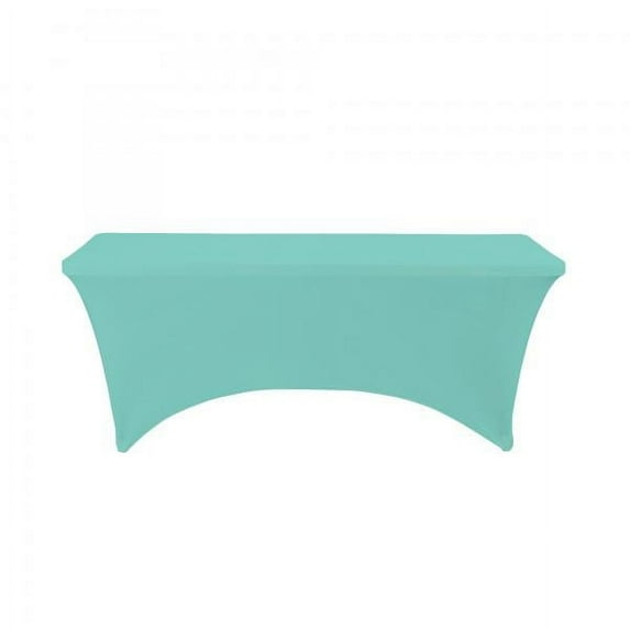Spandex Rectangle Table Covers 6ft - Aqua