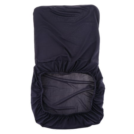 Spandex Stretch Low Short Back Cover Bar Stool Cover - Dark Grey