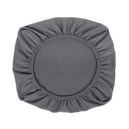 Spandex Stretch Washable Removable Dining Slipcover, Soft and Slipcover Grey_L