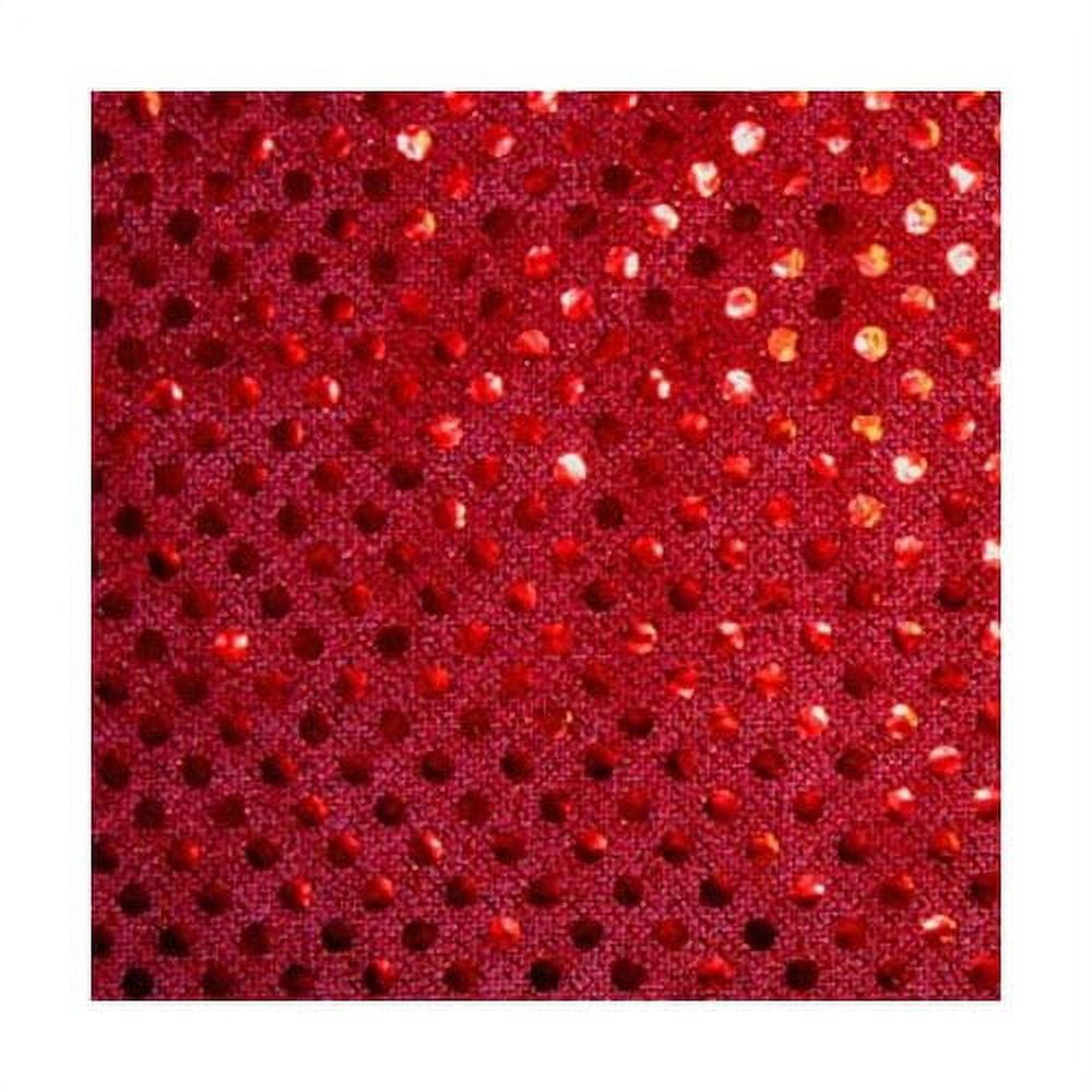 Shason Textile Spangle Sequin Glitter Knit Fabric, Hot Pink