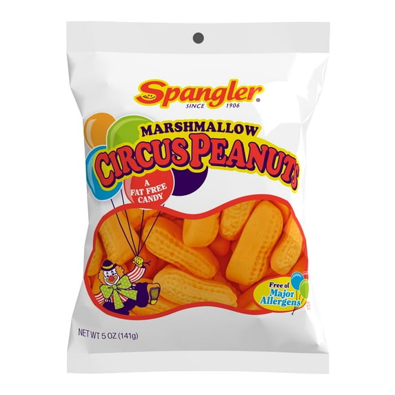 Spangler Candy Circus Peanuts 5 oz Bag Allergens Not Contained