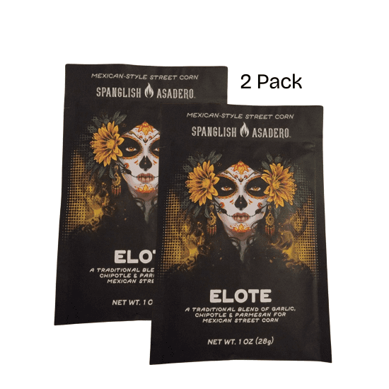 Spanglish Asadero Elote Seasoning 1oz Packets, 2-Pack Mexican Street Corn Spice Blend