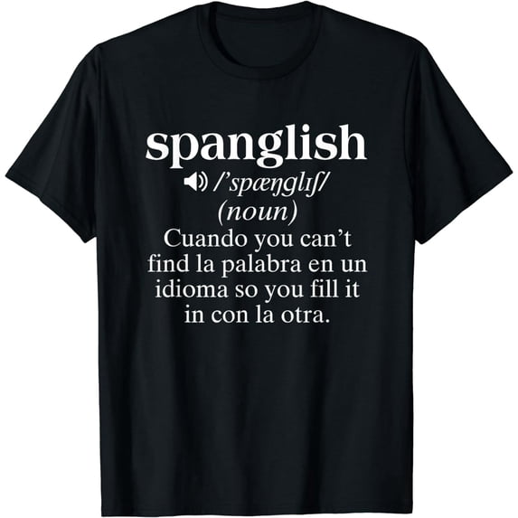 Spanglish Mexican Puerto Rican Venezuelan Spanish Teacher T-Shirt