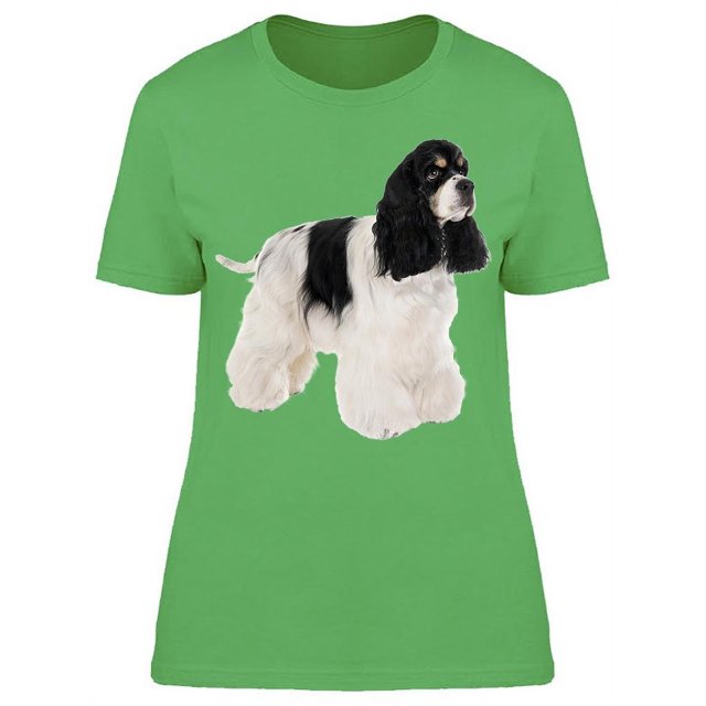 Spaniel Cocker Standing Sideways T-Shirt Women -Image by Shutterstock, Female Small