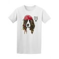 thumbnail image 1 of Spaniel Dog In Pirate Bandana  T-Shirt Men -Image by Shutterstock, Male 4X-Large, 1 of 2