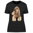 thumbnail image 1 of Spaniel Dog Looking Up T-Shirt Women -Image by Shutterstock, Female Small, 1 of 2
