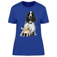 thumbnail image 1 of Spaniel Dog With Chihuahua T-Shirt Women -Image by Shutterstock, Female 3X-Large, 1 of 2