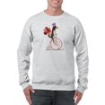 thumbnail image 1 of Spaniel On Penny Farthing Sweatshirt Men -Fab Funky Designs, Male Large, 1 of 4