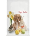 thumbnail image 1 of Spaniel Rabbit Kitchen Tea Towels Set of 4 Absorbent Hand Dish Towels, Happy Eatser Dishcloths Lint-Free 18x28 Inch Fast Drying for Cooking Baking Home Clean, 1 of 7