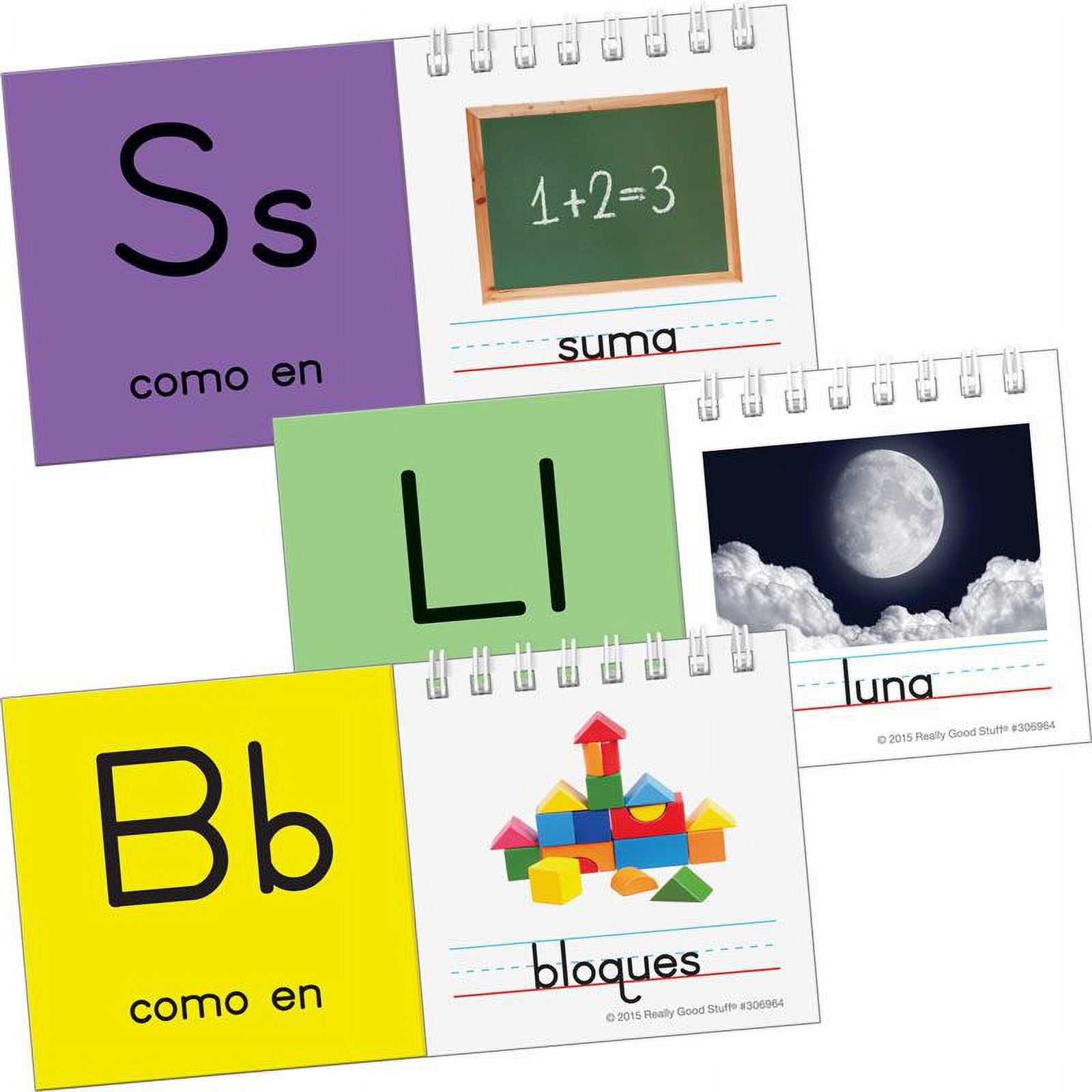 Really Good Stuff libros de Sílabas compuestas (Spanish Advanced Syllable Flip Books) - 30 Flip Books