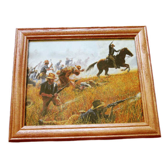 Spanish American War Print, Theodore Roosevelt, Rough Riders. American Wall Decor, Wall Art.