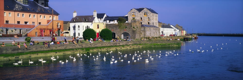Spanish Arch Galway City Co Galway Ireland Canvas Art - The Irish Image Collection Design Pics (34 x 11)