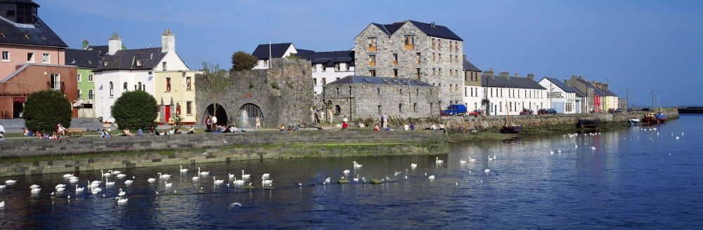Spanish Arch Galway City Ireland Canvas Art - The Irish Image Collection Design Pics (44 x 14)