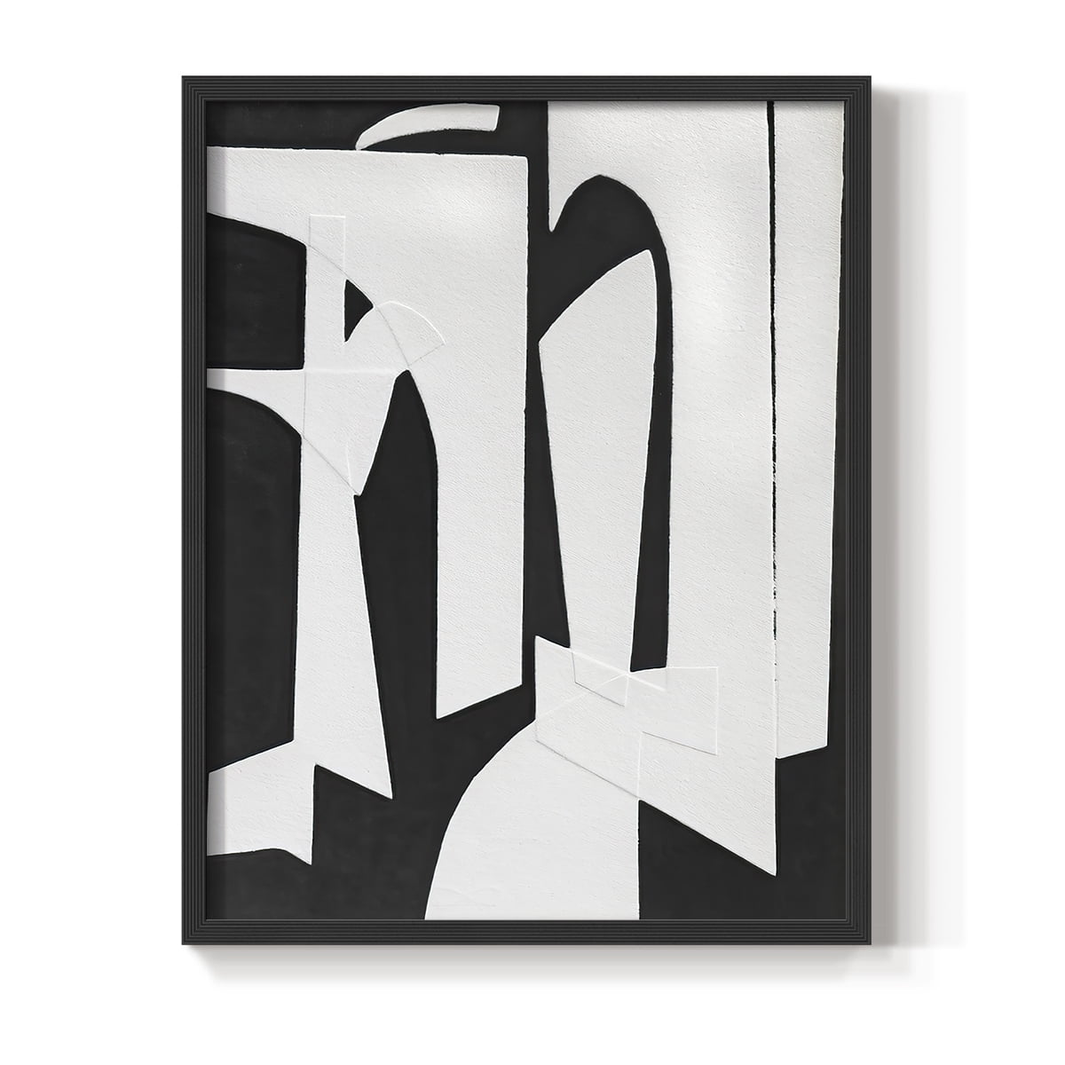Spanish Arches II Framed Print in Black Solid Wood Framed Print No Nail Hanging