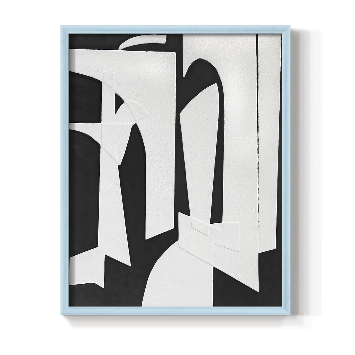 Spanish Arches II Framed Print in Blue Solid Wood Framed Print No Nail Hanging