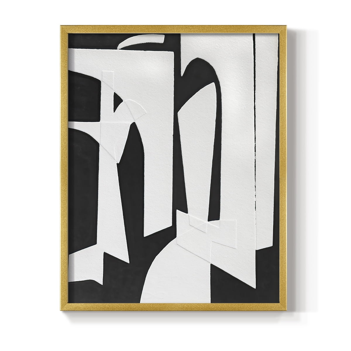 Spanish Arches II Framed Print in Gold Solid Wood Framed Print No Nail Hanging