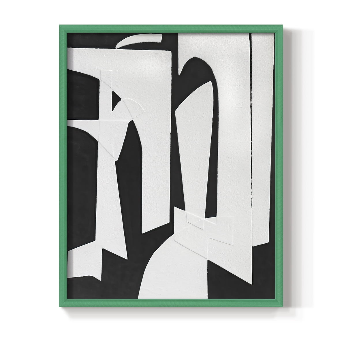 Spanish Arches II Framed Print in Green Solid Wood Framed Print No Nail Hanging