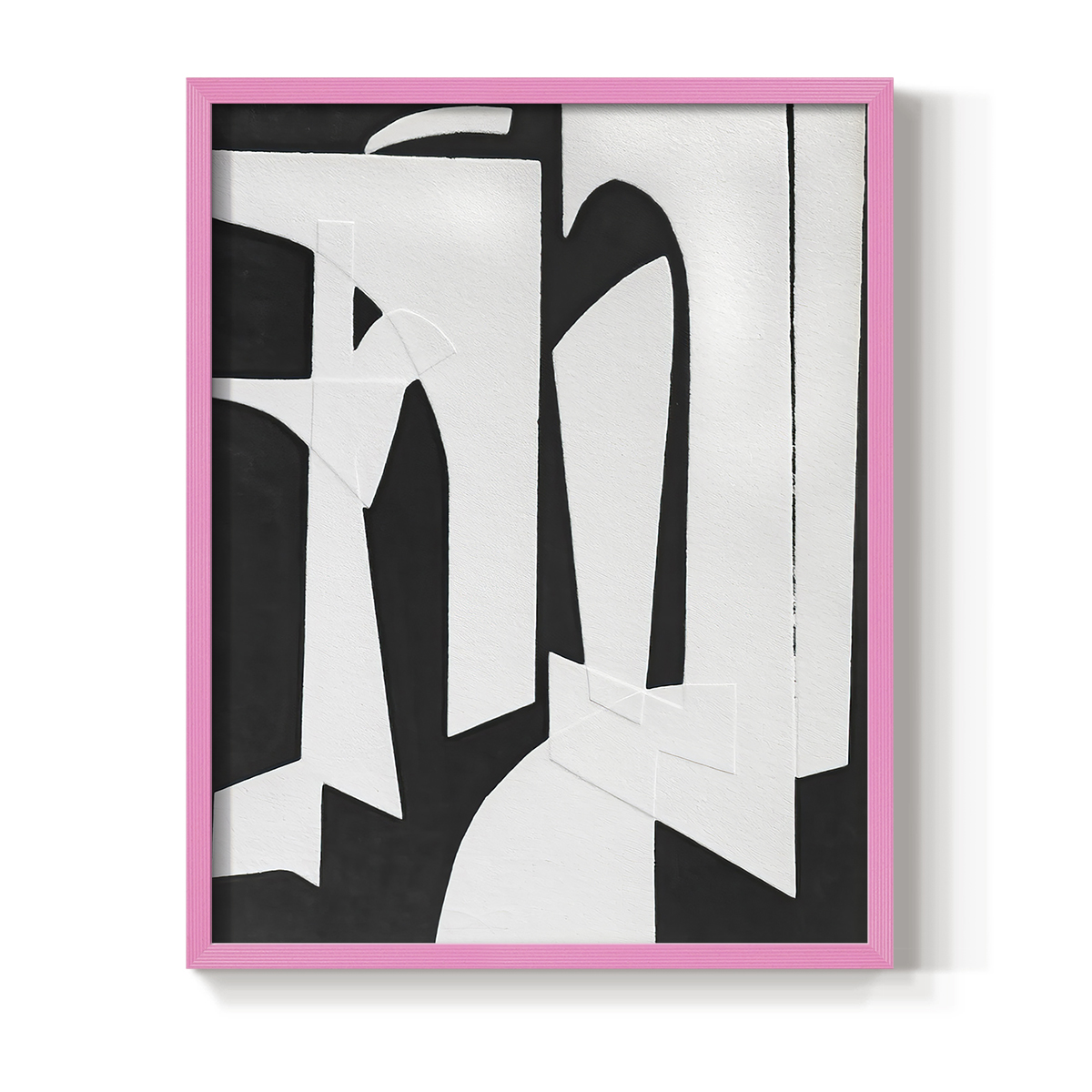 Spanish Arches II Framed Print in Pink Solid Wood Framed Print No Nail Hanging