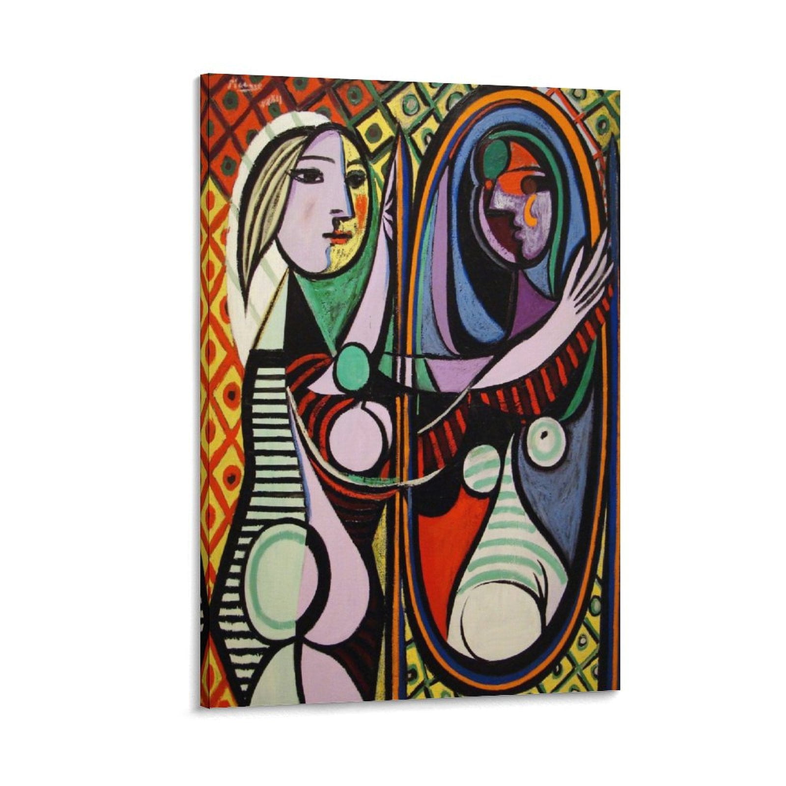 アート・デザイン・音楽 Picasso Abstract Jazz Canvas Wall Art: Colorful Picasso Style Music