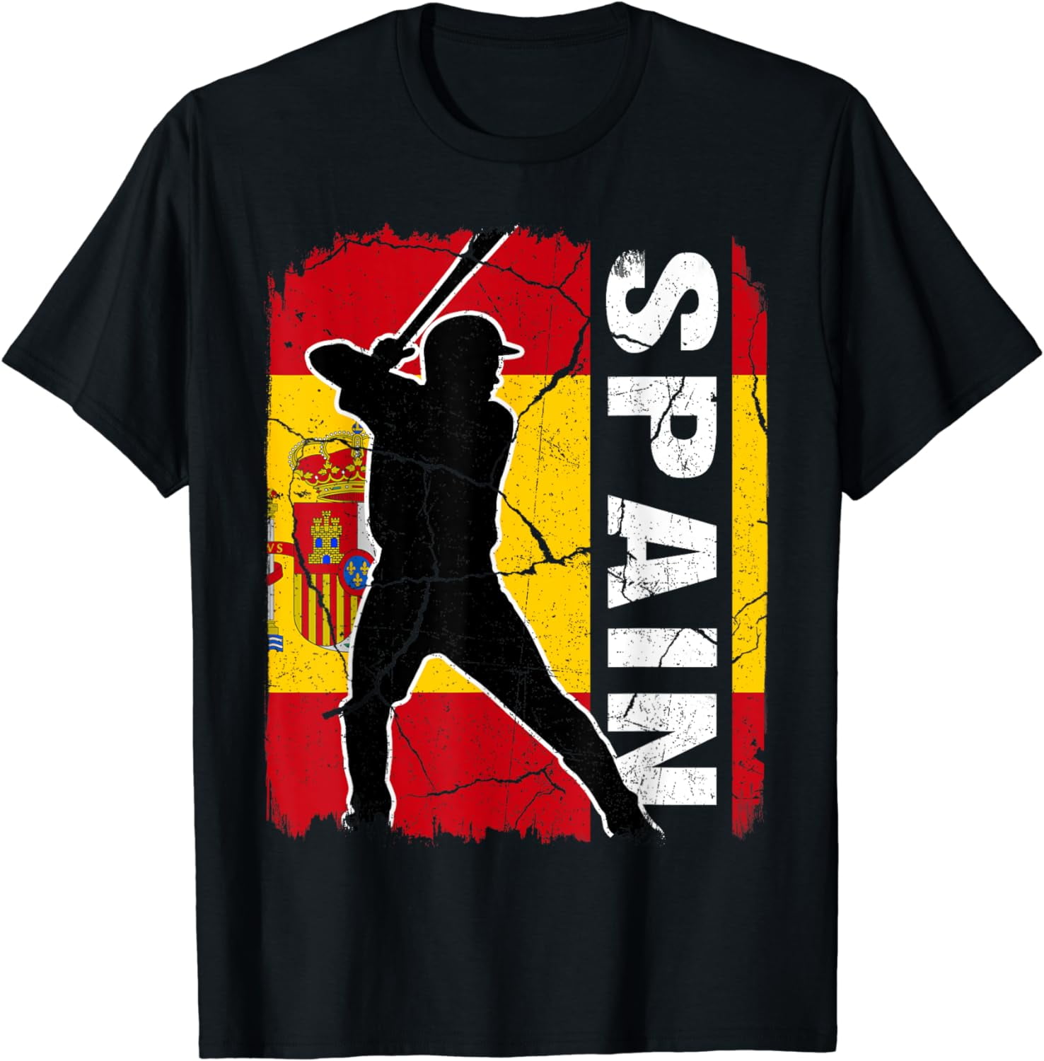 Spanish Baseball Player Spain Flag Baseball Fans T-Shirt - Walmart.com