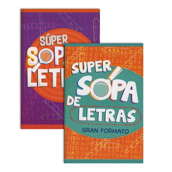 Spanish Big Print Find-A-Word II Digest Puzzle Books - 2 Piece