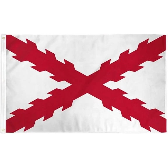 Spanish Burgundy Cross Flag 3X5 Ft Spain Ensign Cruz De Borgoa Saint Andrew