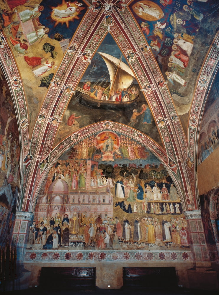 Spanish Chapel Triumph Of The Church And Navicella Canvas Art - (24 x 36)