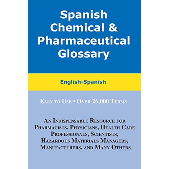Pre-Owned Spanish Chemical and Pharmaceutical Glossary: English-Spanish Paperback