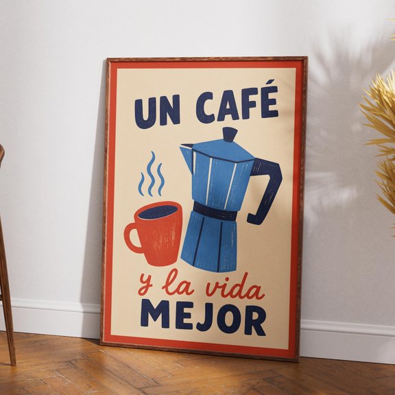 Spanish Coffee Kitchen Wall Decor