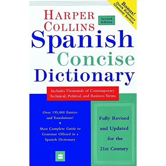 Pre-Owned HarperCollins Spanish Dictionary, 2e (Paperback) 0060956925 9780060956929