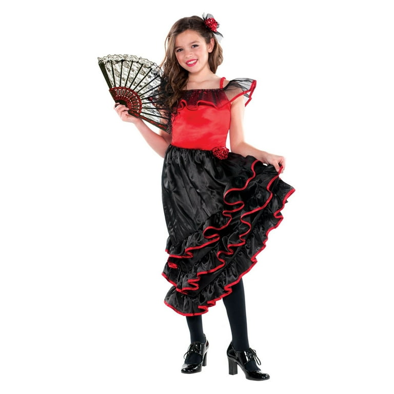 Flamenco Girl Childrens Costume Flamenco Girl Childrens Costume