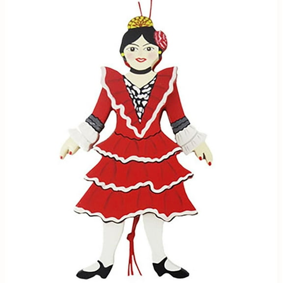 Spanish Dancer Land Of Sweets Pull Puppet Ornament 6 inch
