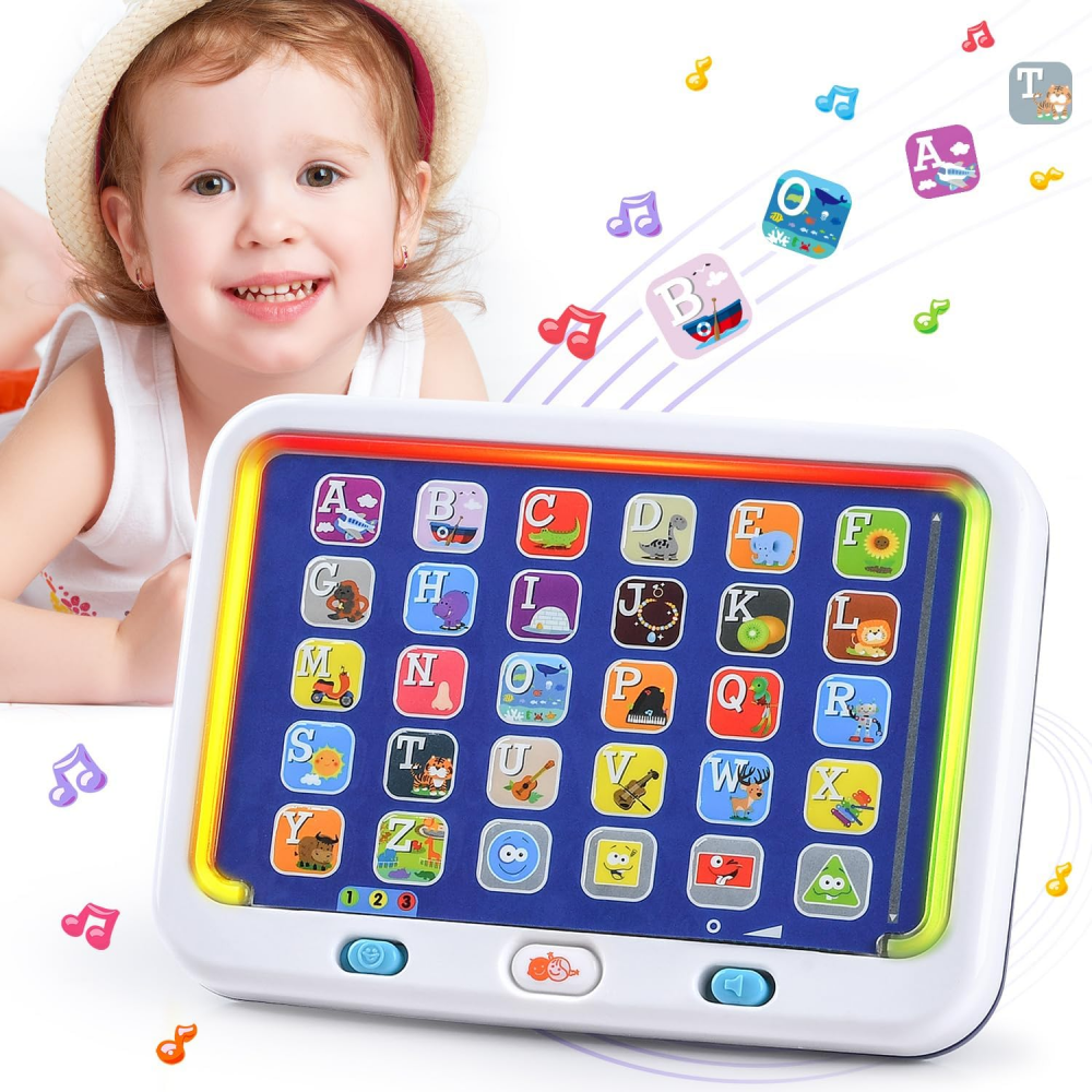 Spanish & English Learning Tablet for Toddlers 1-3, Kids Bilingual ...