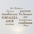 thumbnail image 1 of Spanish Family Quote Words Vinyl Wall Sticker Picture Frame Wall Family Room Art Decoration La Familia ES #1476, 1 of 1