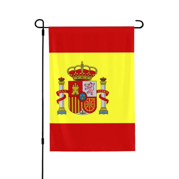 Spanish Flag Garden Flag 28x40 Double Sided Large Stained House Yard Flag For Outside Porch Lawn Decor