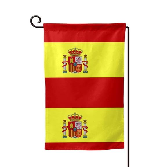 Spanish Flag Garden Flag Double Sided Flags with Vivid Color for Yard Lawn Garden Decor 12.5 x18 Inch Square