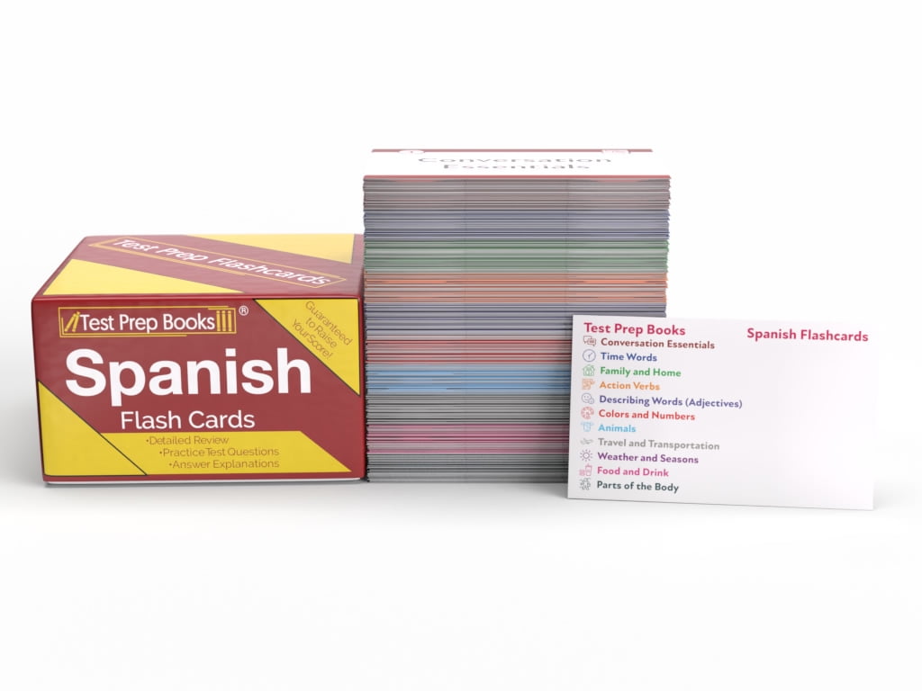 Spanish Flash Cards: Spanish Words and Phrases for Adults and Kids, Easy to  use Flashcards for Beginners to Learn Spanish [Full Color Cards] -  Walmart.com, image size:1024x768