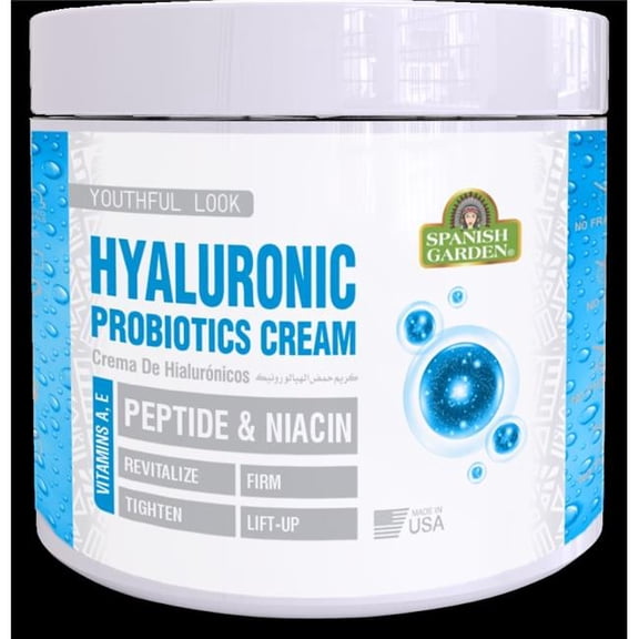 Spanish Garden 18161 Hyaluronic Probitocs Cream (Peptide & Niacin)