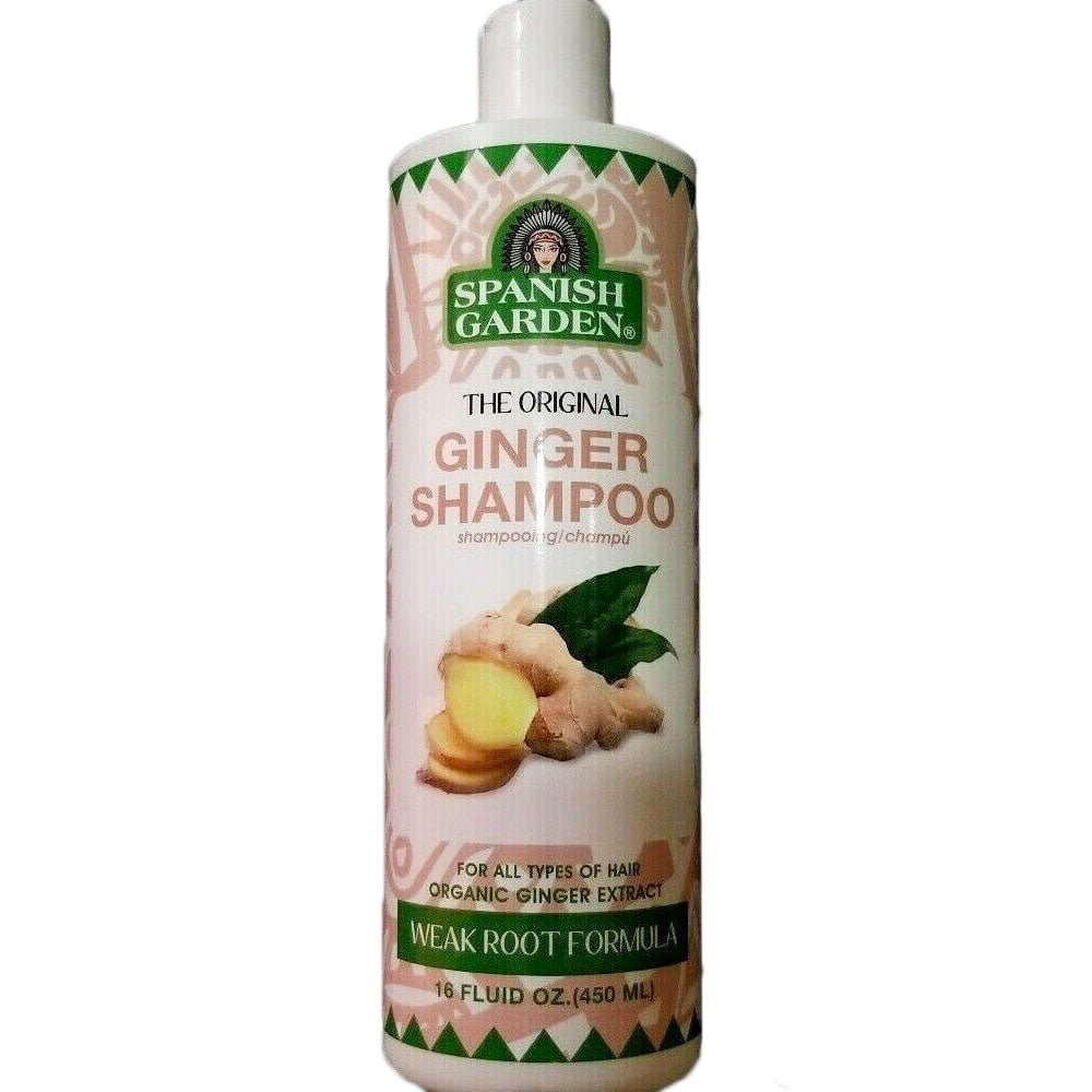 Spanish Garden Organic Ginger Extract Ginger Shampoo 16 Oz.,Pack of 12