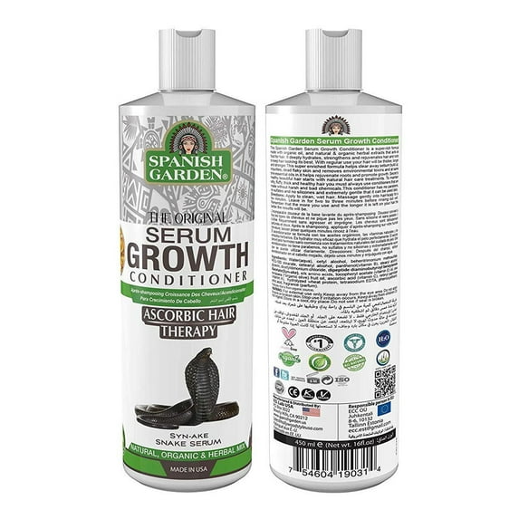 Spanish Garden Original Hair Serum Growth Conditioner, 16 Oz..