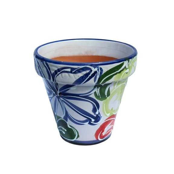 Spanish Garden Pot - Spanish Flor Design