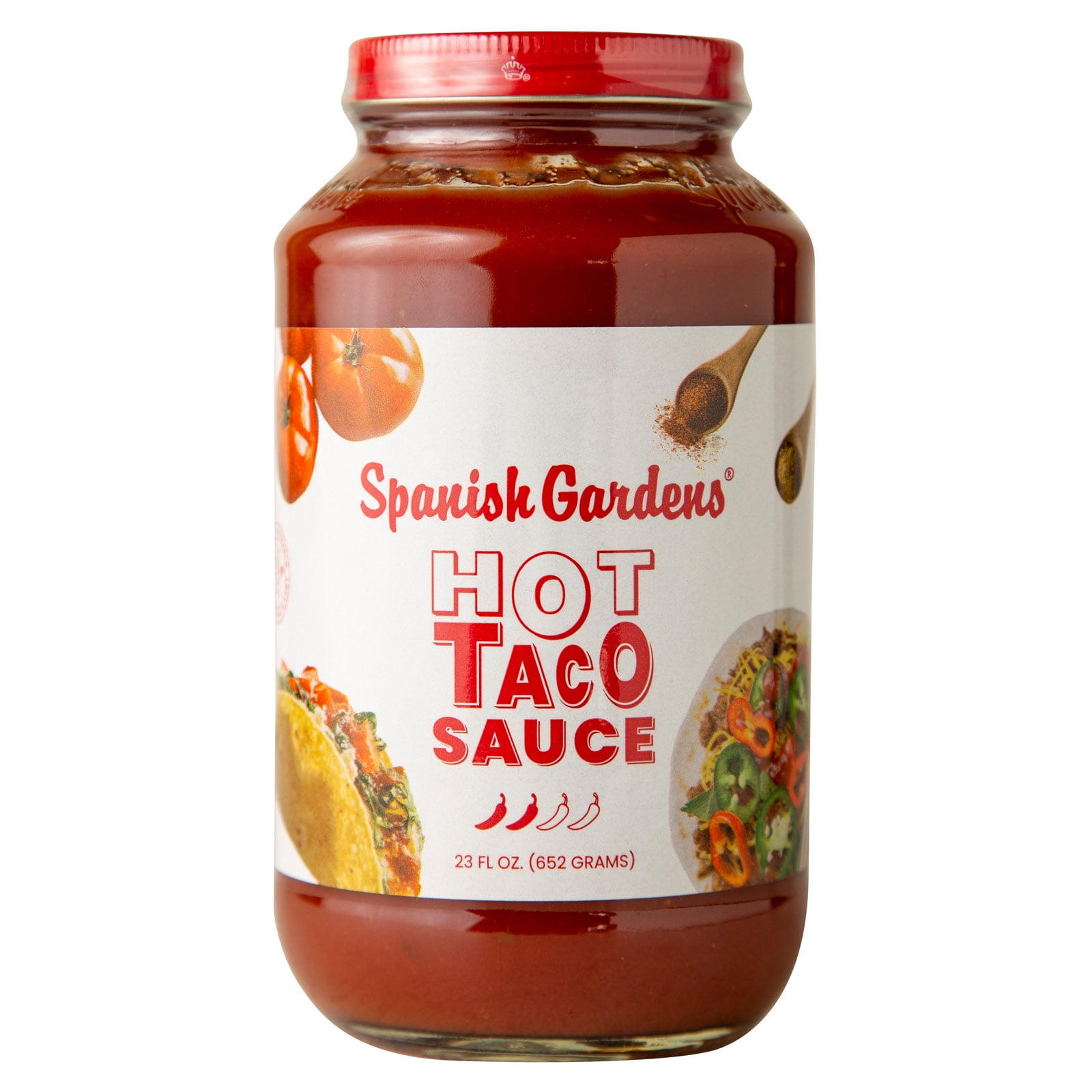 Spanish Gardens Gluten-Free Taco Sauce Hot, 23 fl oz