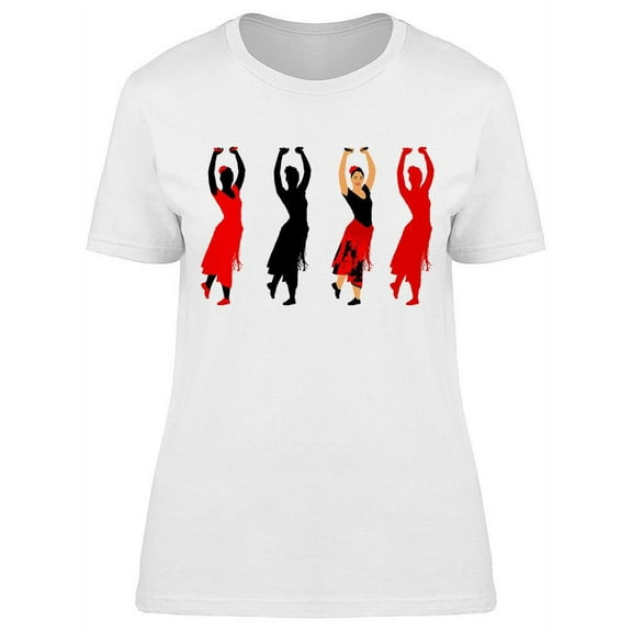 Spanish Girl With Castanets T-Shirt Women -Image by Shutterstock, Female x-Large
